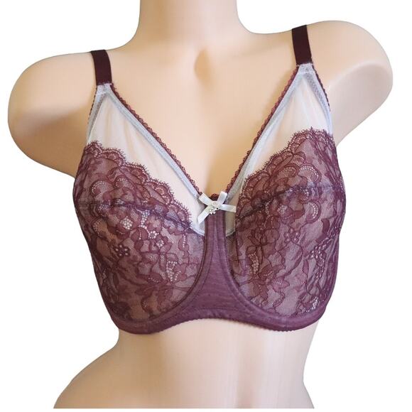 Wacoal Retro Chic Full Figure Underwire Bra Size 34DDD 855186 - Picture 1 of 4